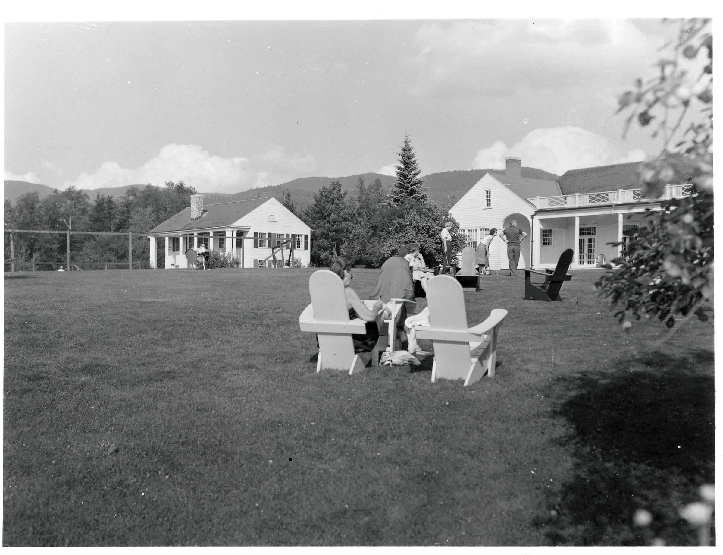 Relaxing afternoon at the Breadloaf West Lawn Circa. 1950

Middlebury College Special Collections, Middlebury, Vermont