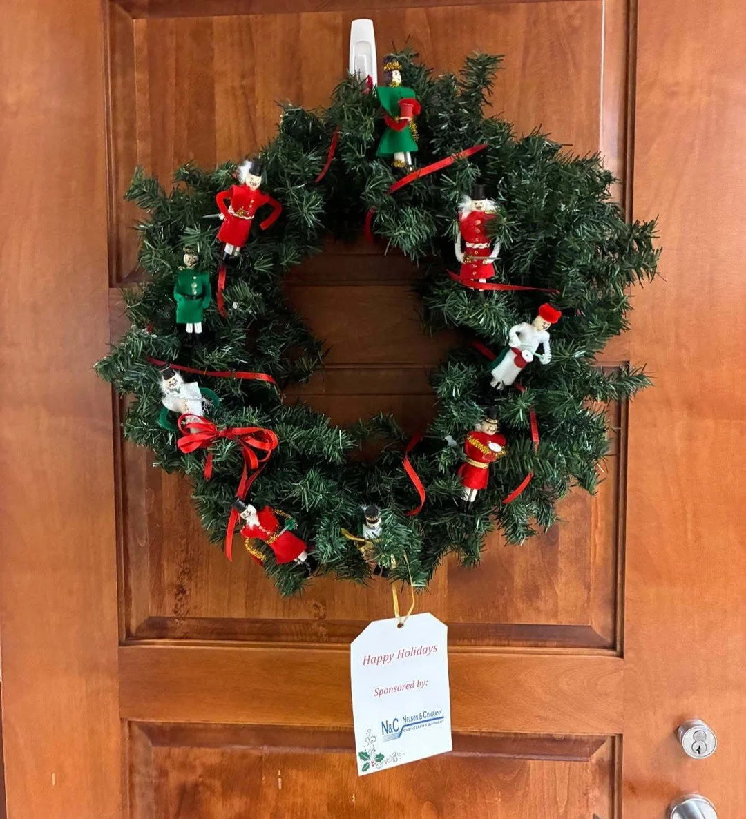 A merry and bright thank you to Nelson &amp; Company! 🌟 Your wreath donations are helping fill Gabriel House with holiday joy and sparkle this season. 🎄✨