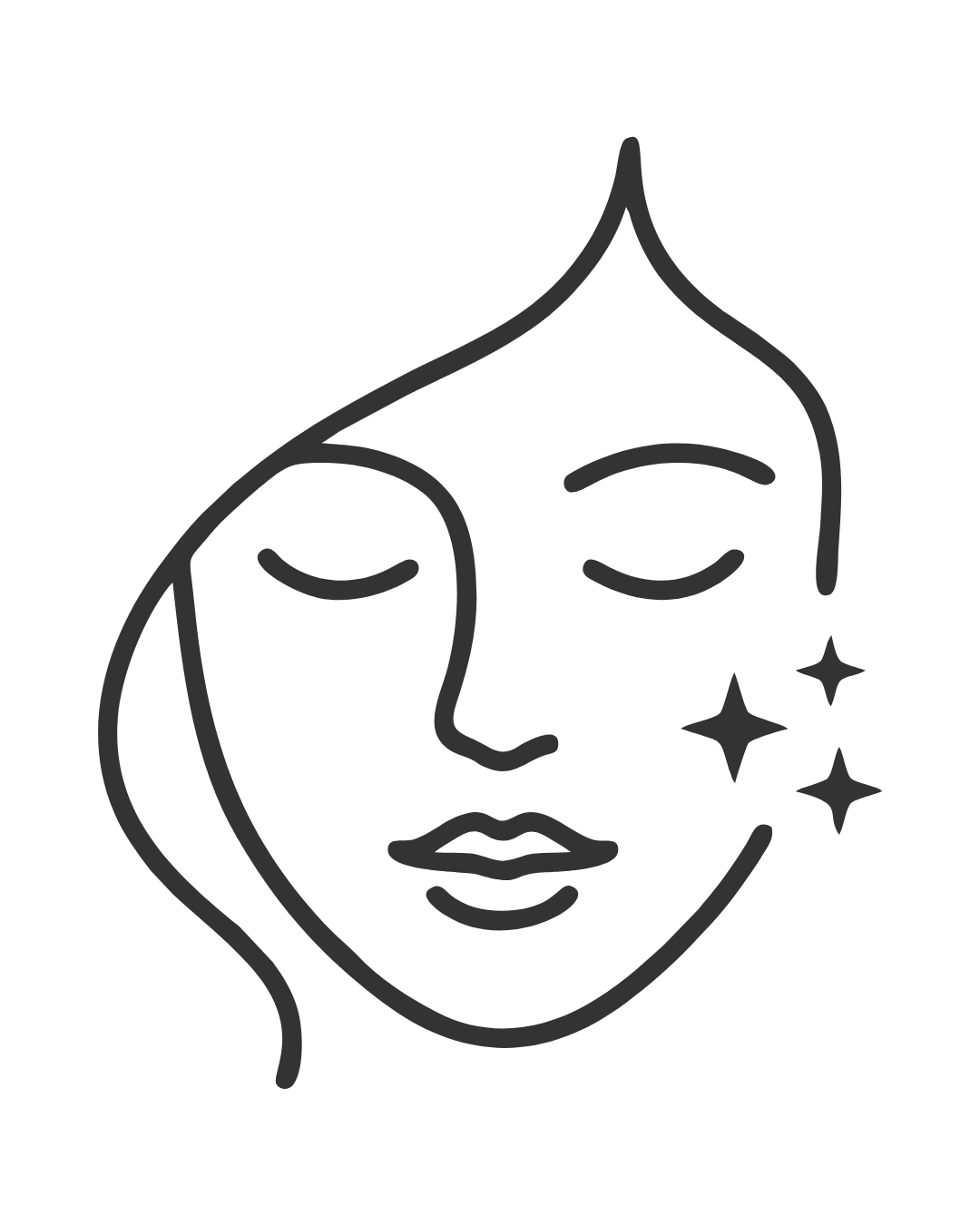 Face with stars next to it to represent Morpheus8 and IPL 