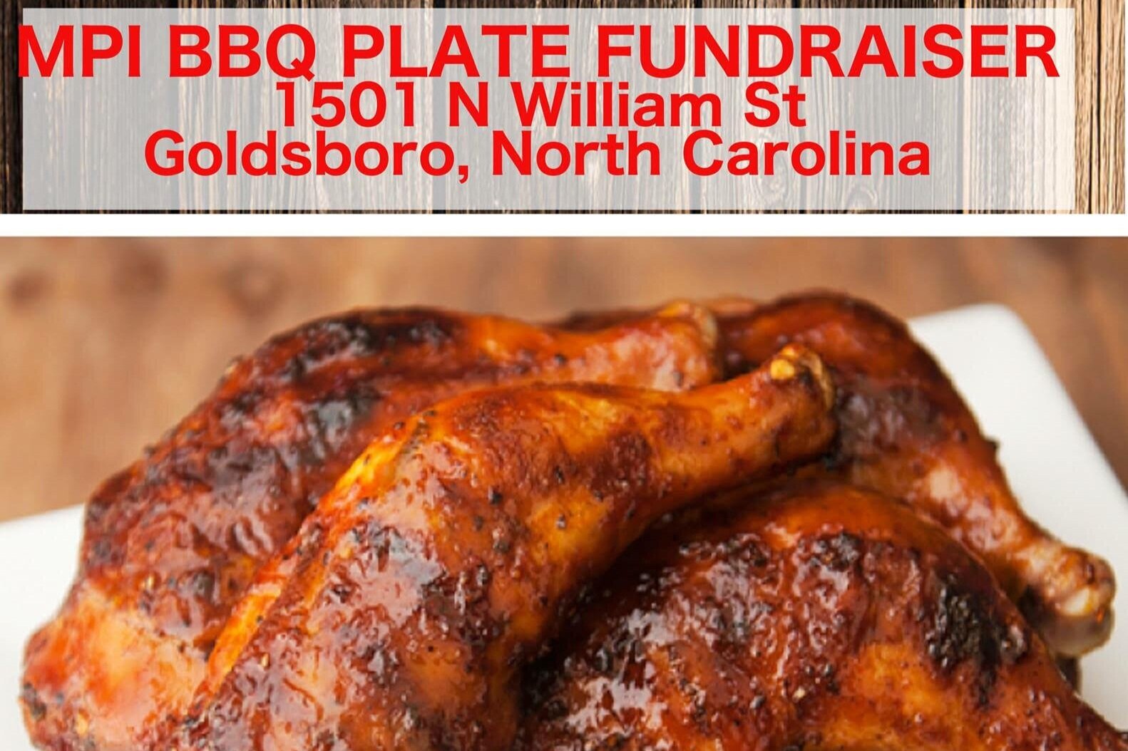 Annual MPI BBQ Chicken Plate Sale Fundraiser