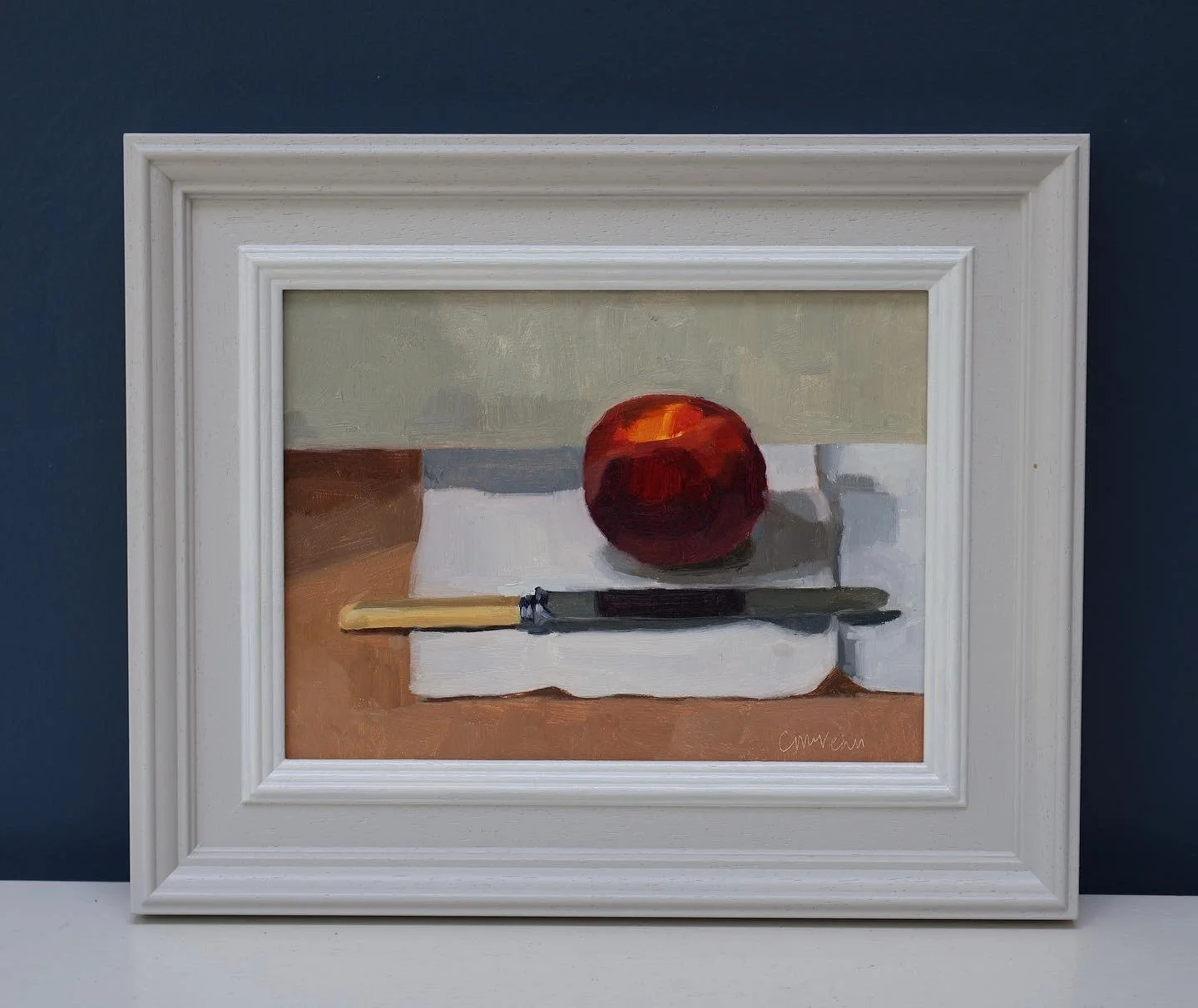 &lsquo;Peach, knife &amp; white linen napkin&rsquo; now on show @thegalleryatgreenandstone Summer Exhibition. I&rsquo;ll be heading to the PV tonight and can&rsquo;t wait to see the full exhibition in person.

Exhibition runs 28th July - 28th August

