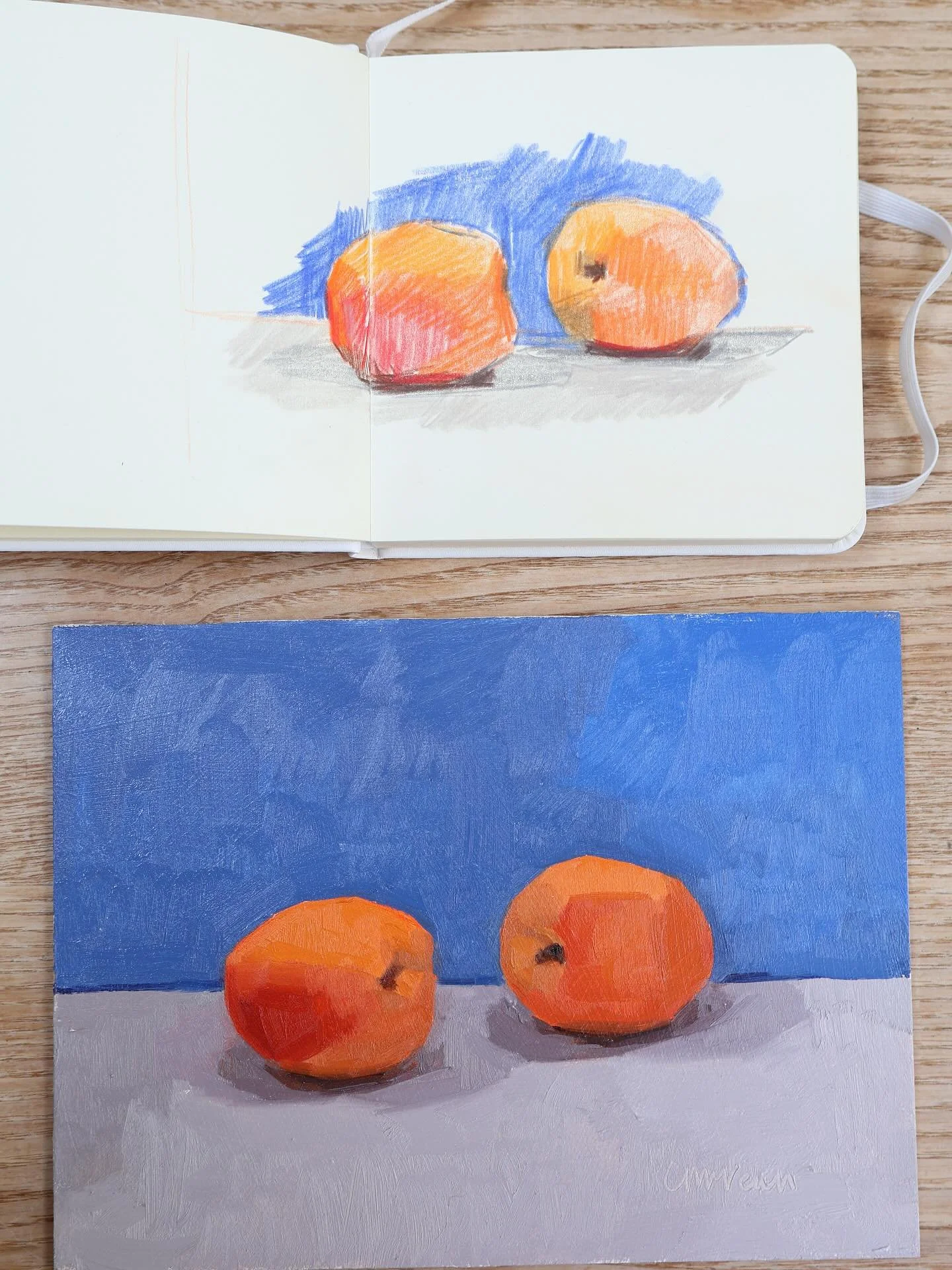 I am fascinated by colour; how you mix it, how it changes in different situations and the feelings and memories it brings up. 

The past year I have put a greater focus on colour; the practical side of understanding pigments and colour mixes but also