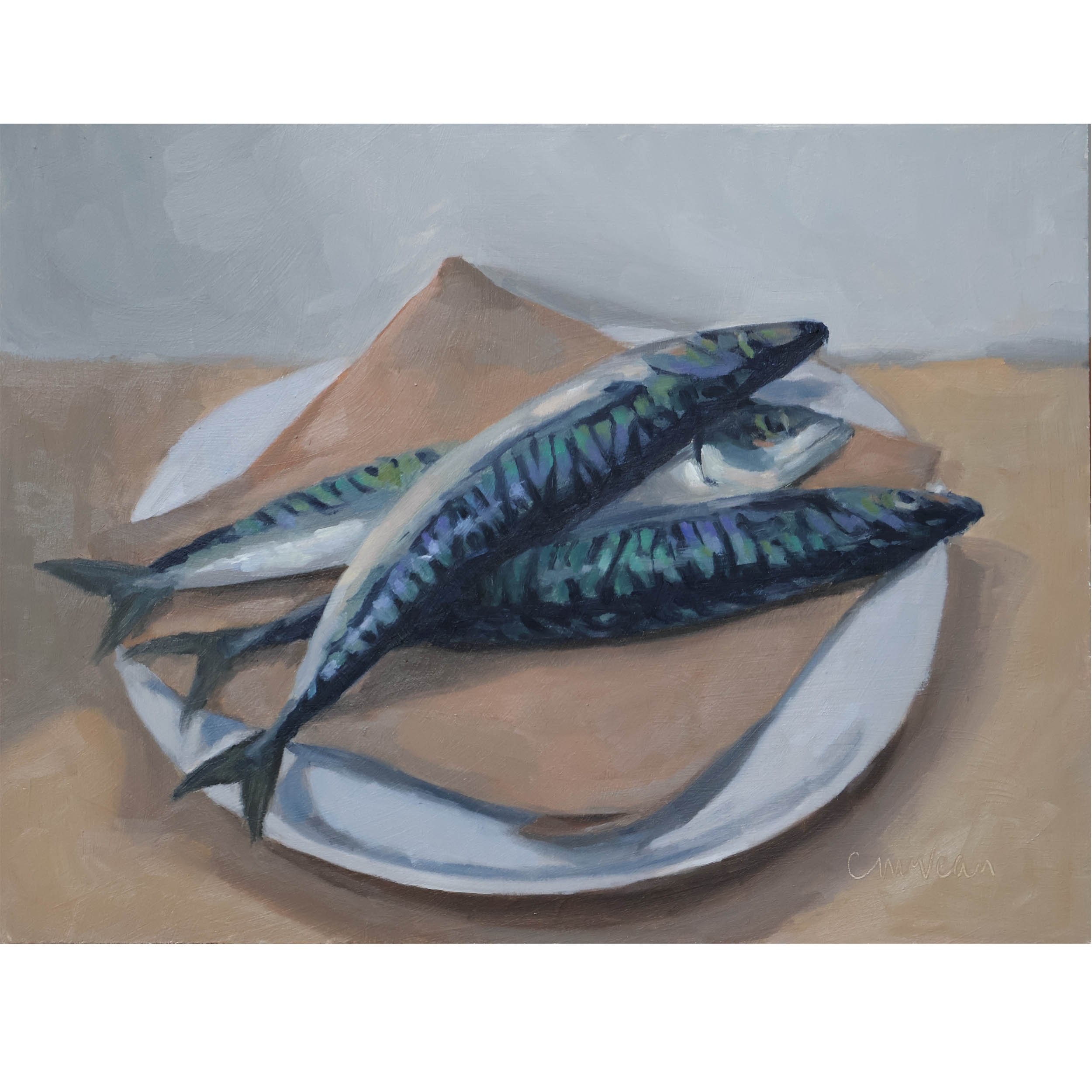 "Three fresh mackerel" by Catherine McVean