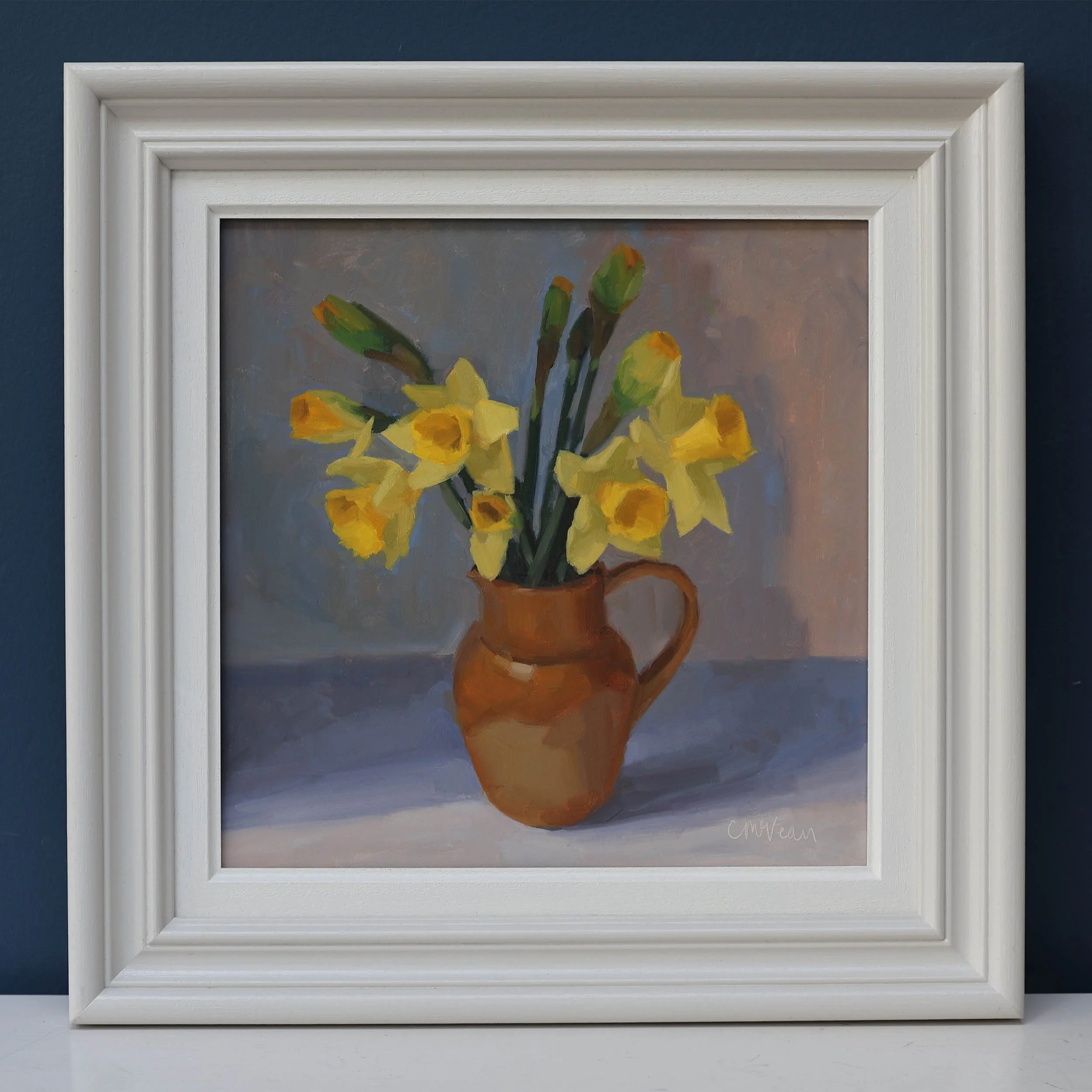 "A bunch of daffodils starting to open" by Catherine McVean