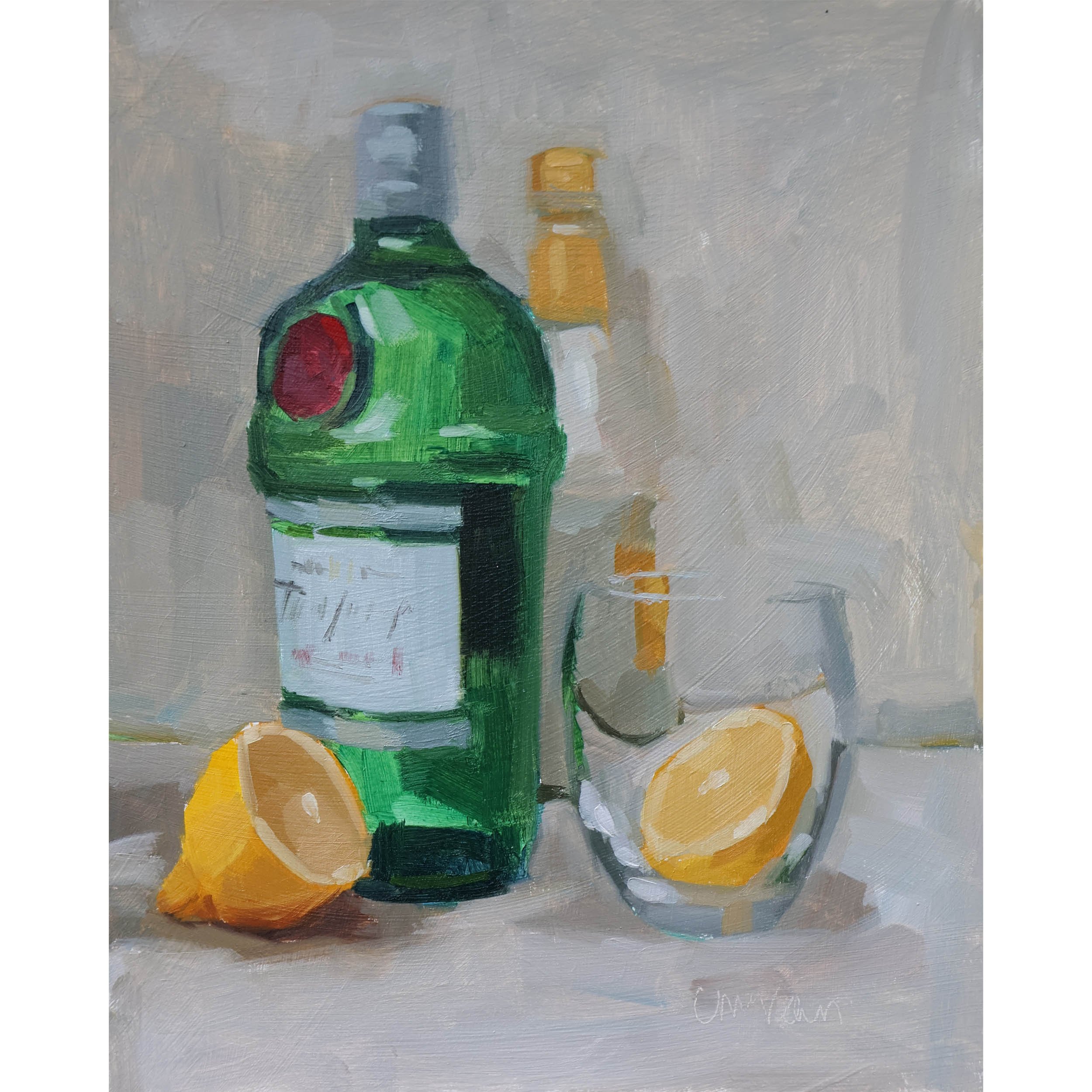 Gin & tonic with lemons