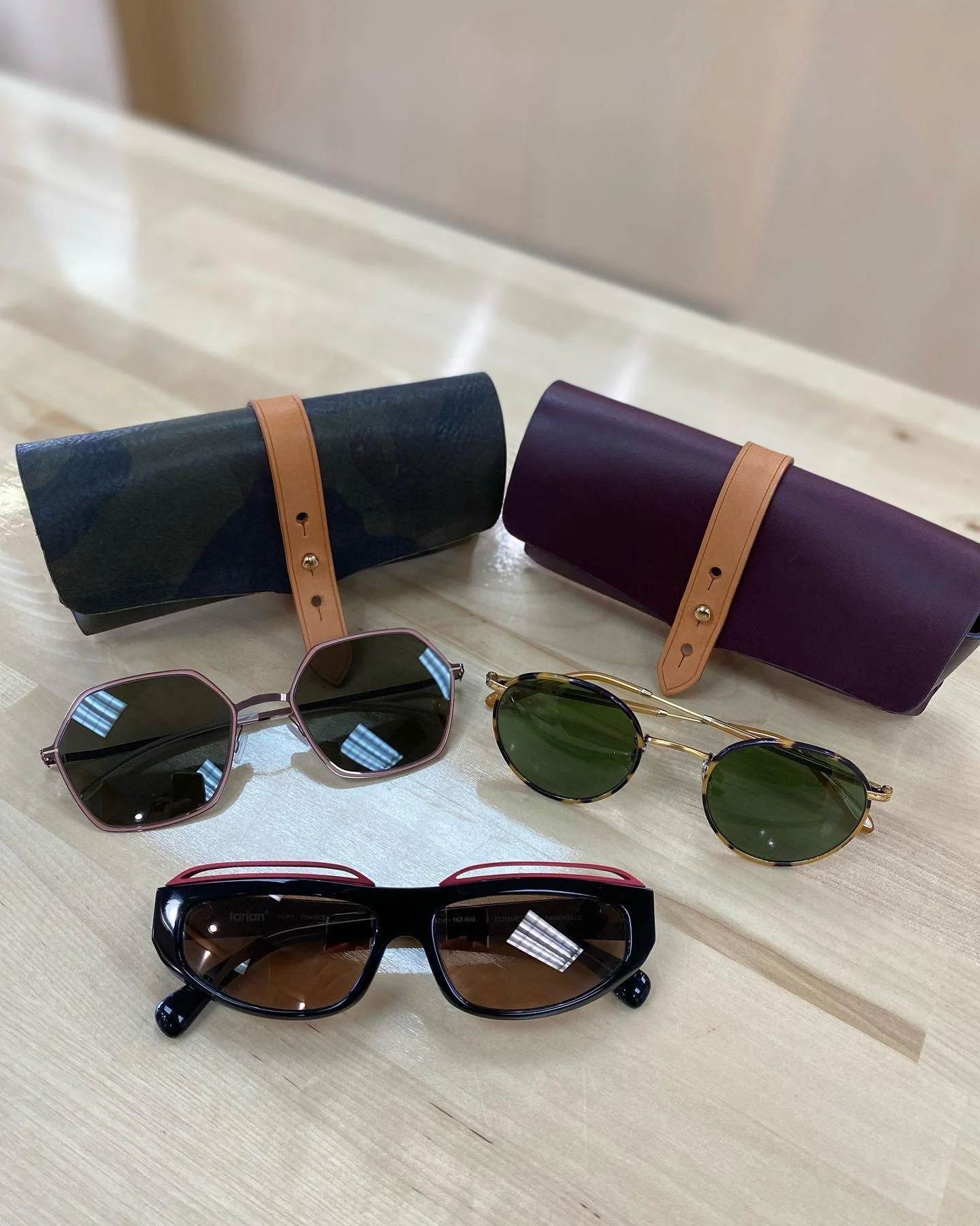 Tis the season! Sunglasses make a fantastic stocking stuffer that is even more special when paired with a handmade leather case from Giorgio &amp; Son. Call for an appointment to find your perfect pair today. 

#tistheseason 
#stockingstuffers 
#sung
