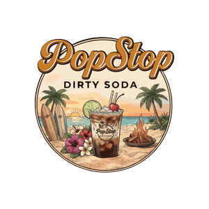 Pop Stop Dirty Soda logo