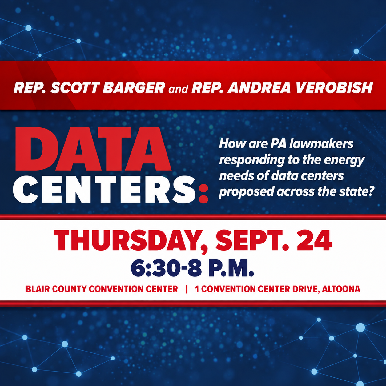 Rep. Scott Barger and Rep. Andrea Verobish