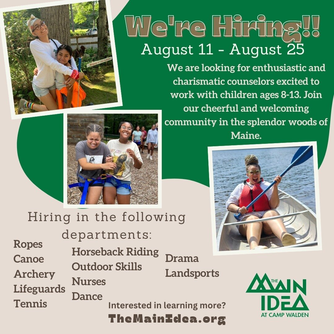 ✨Staff Applications Are Open ✨
.
.
.
Apply online at https://themainidea.org/staff-job-descriptions