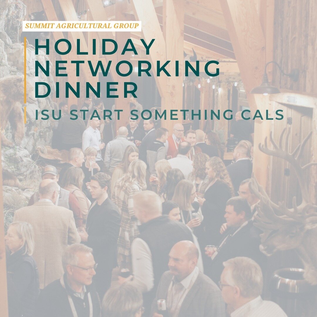 Looking back on the Holiday Networking Dinner we hosted in conjunction with @isucalsinnovates, we are confident attendees left with new connections! 

Iowa State's Dean of the College of Agriculture and Life Sciences, Dan Robison, highlighted Iowa St