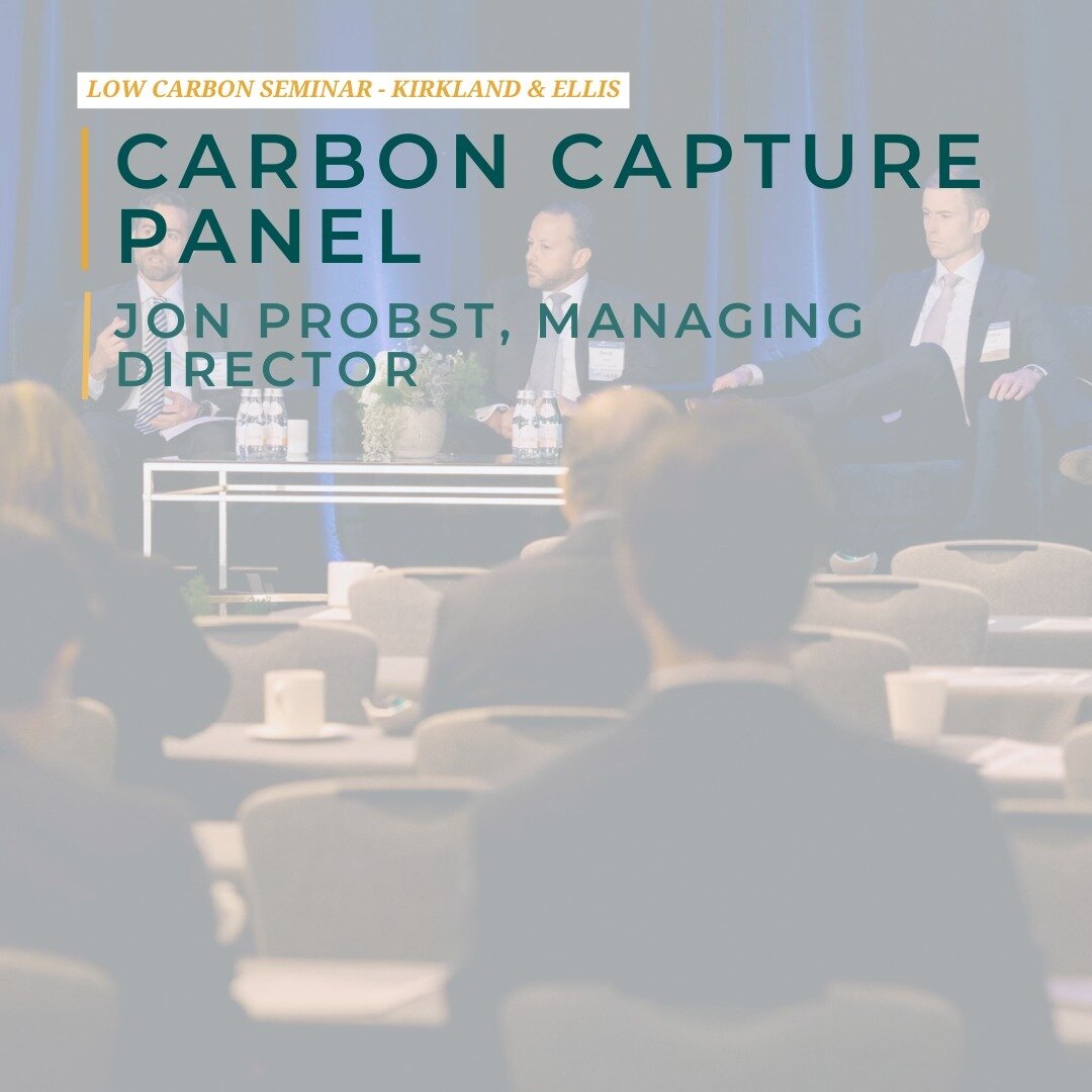 Summit Agricultural Group Managing Director, Jon Probst, recently participated in a panel at Kirkland &amp; Ellis' Low Carbon Seminar. Representing @summit_carbon Jon discussed the progress in the carbon capture project and the opportunities carbon c