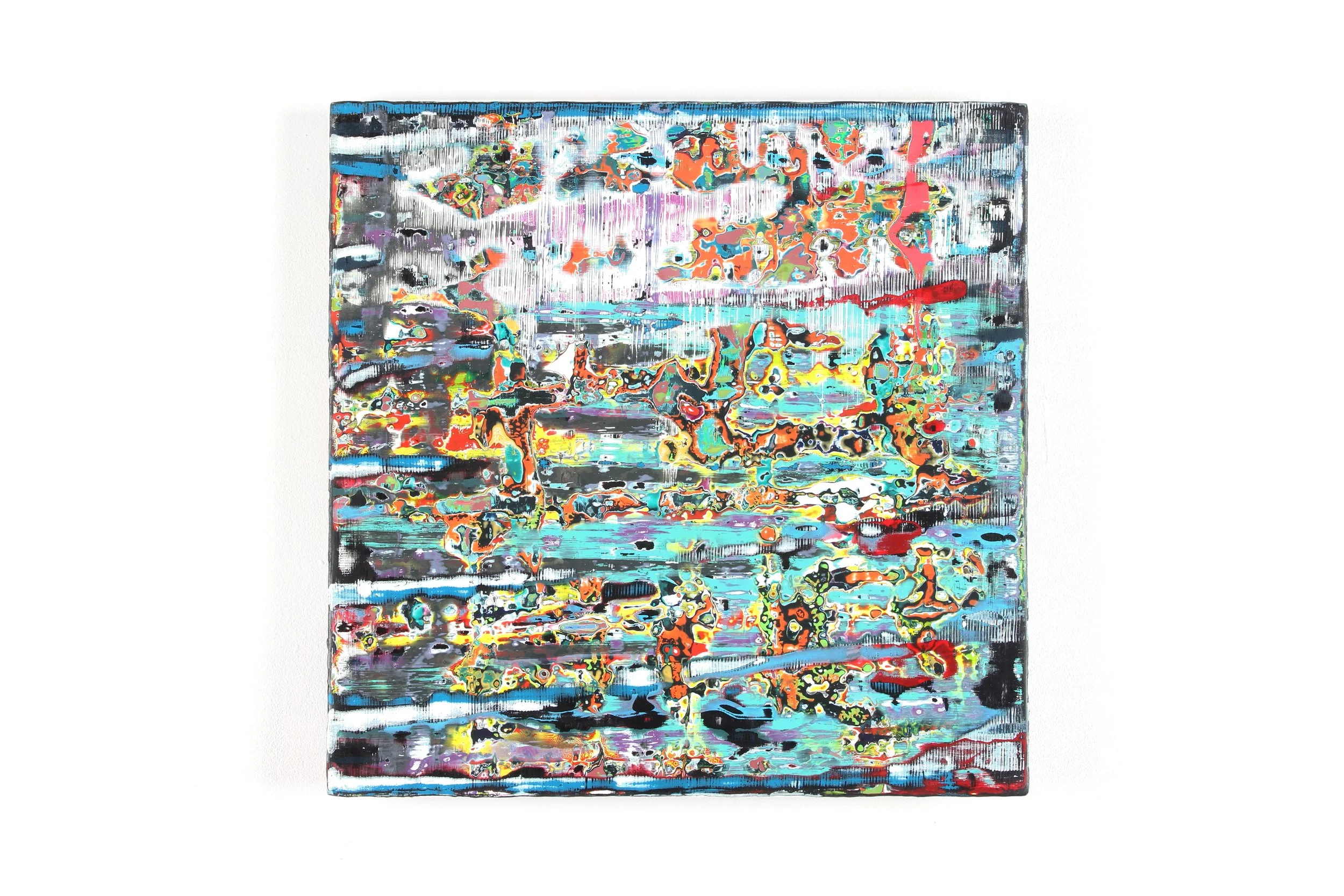 'Bay (11-24)' - Oil and acrylic on plywood - 29 cm x 29 cm - 2024