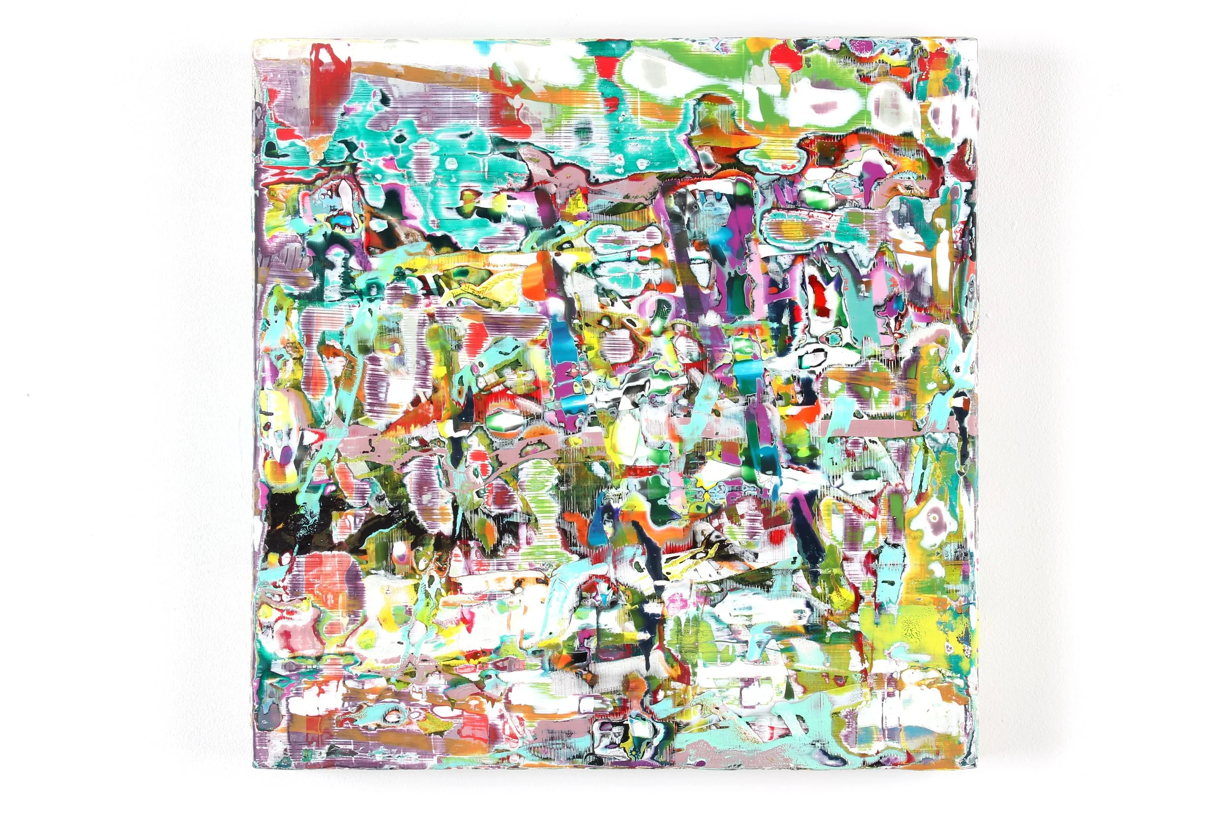 'Island (10-25)' - Oil and acrylic on plywood - 29 cm x 29 cm - 2025