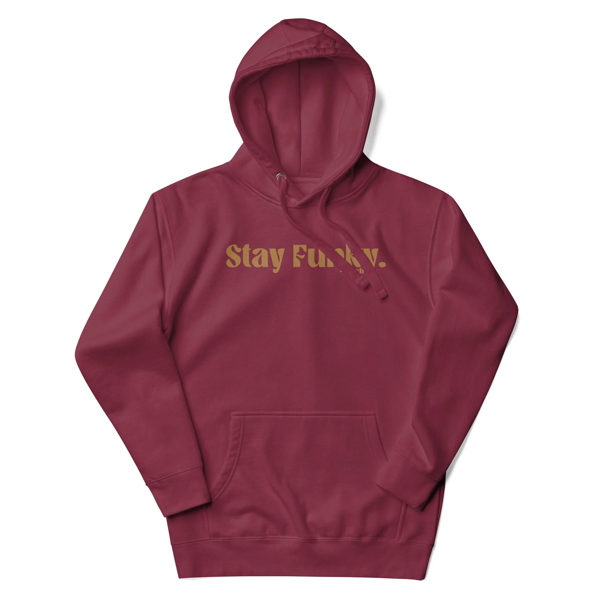 Secret Stash 2027 Hoodie | Last Call, Maroon: flat front view