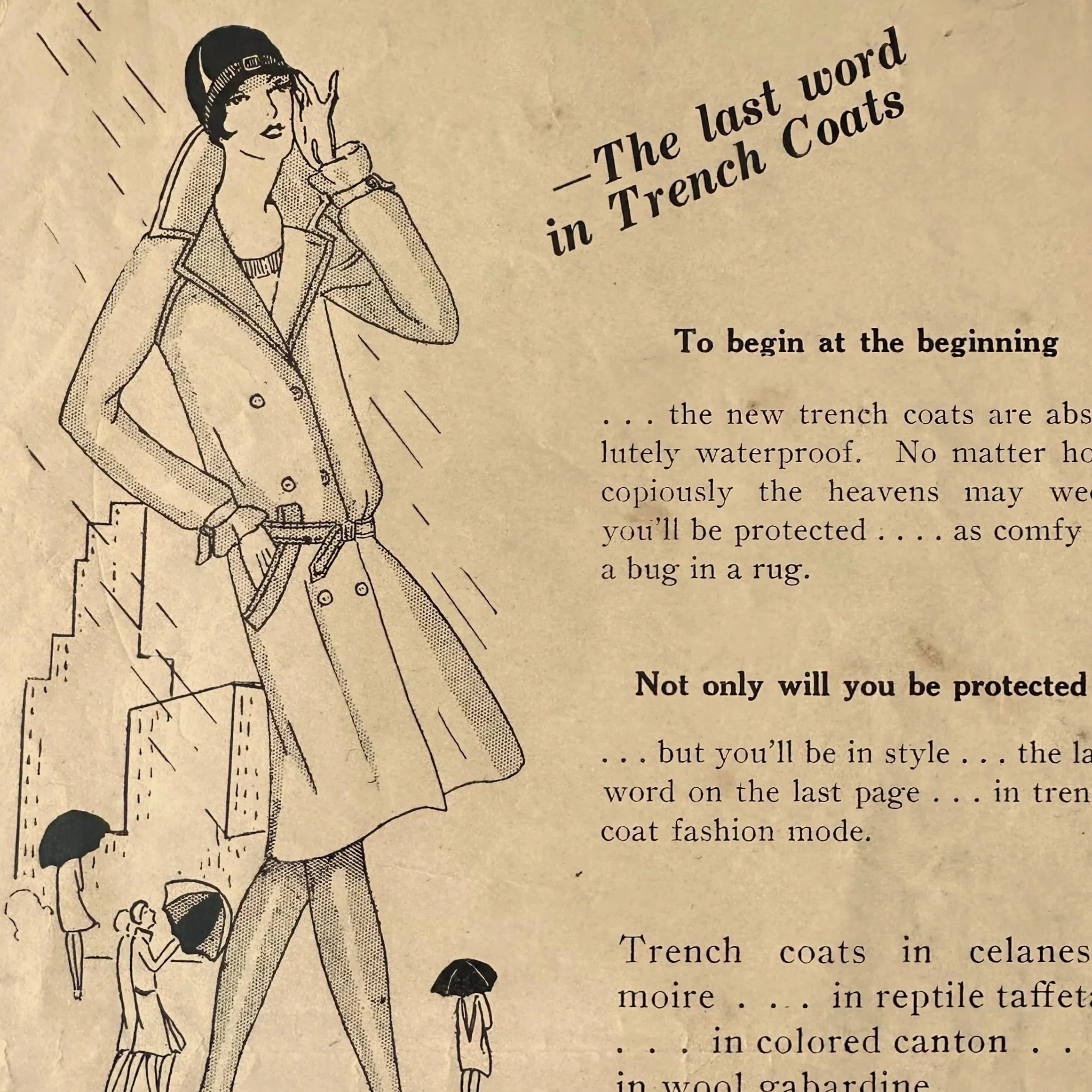 Marion Smith Fashion Illustrator Trench Coats