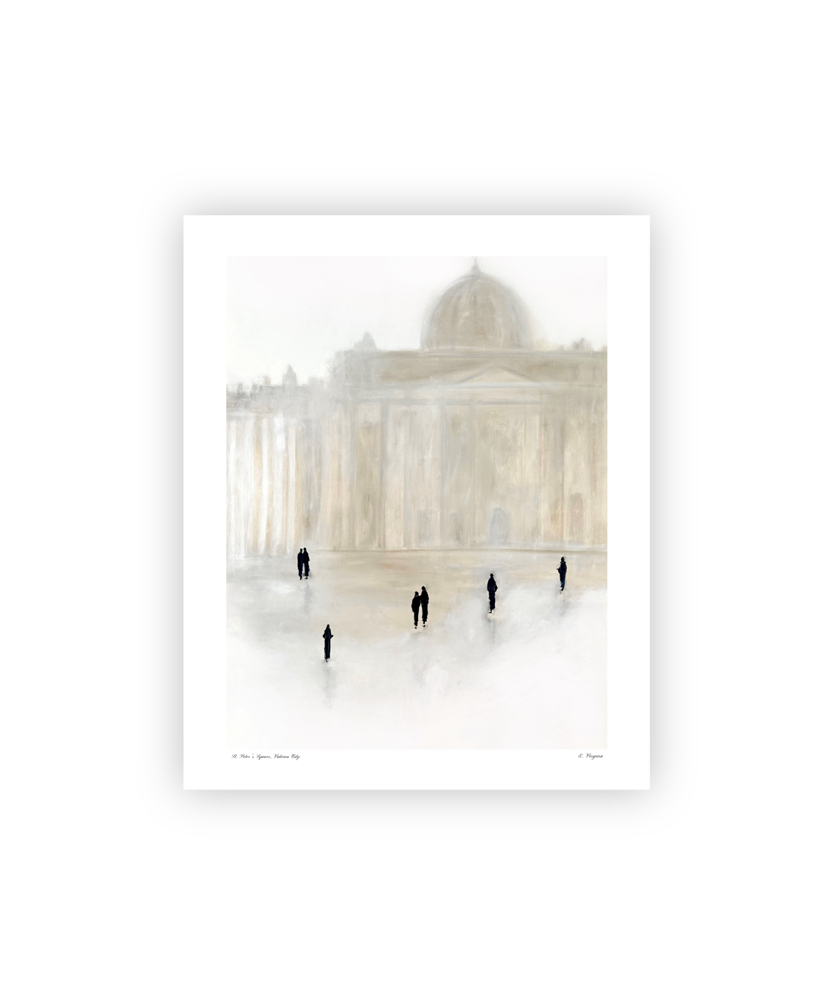 Print of "St. Peter's Square, Vatican City II"