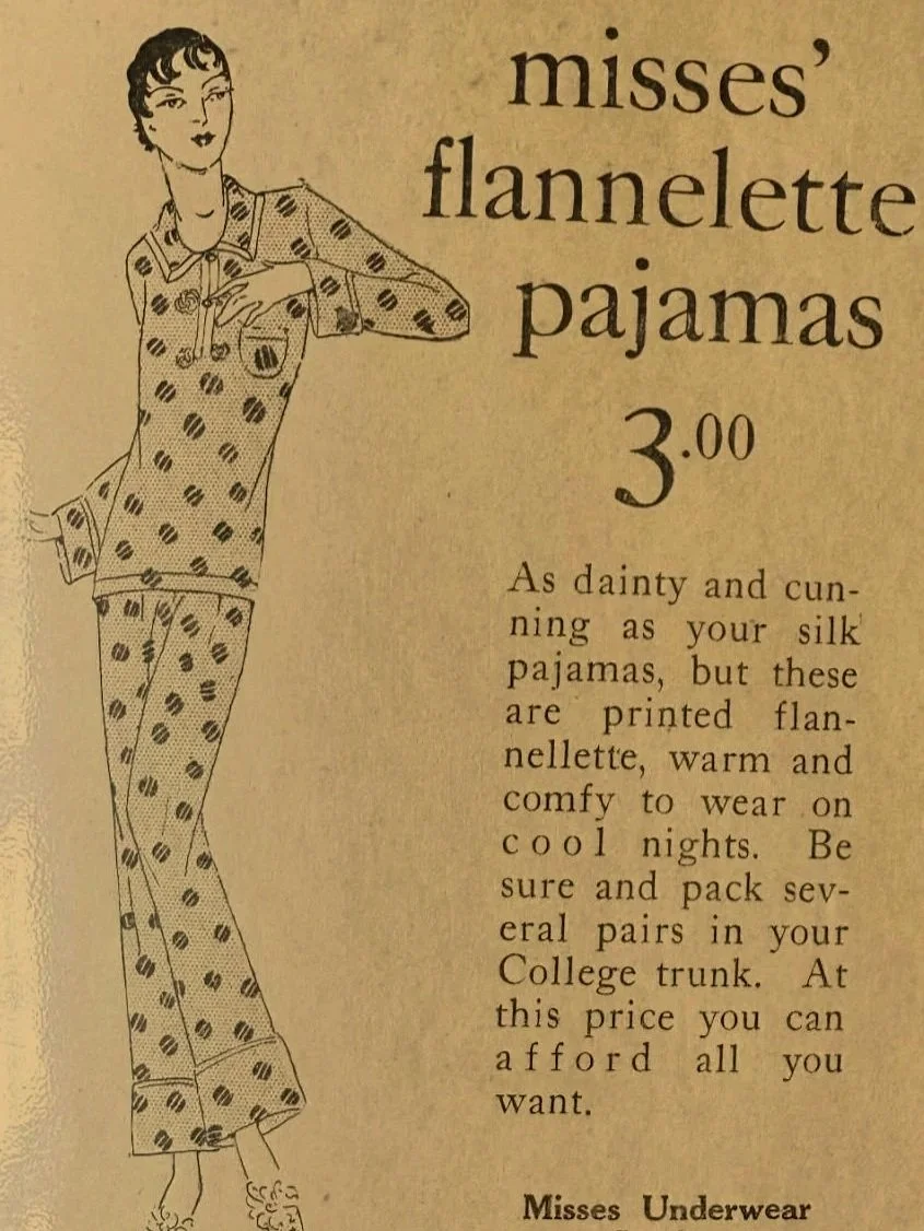 Marion Smith Fashion Illustrator Flannelette Pajamas