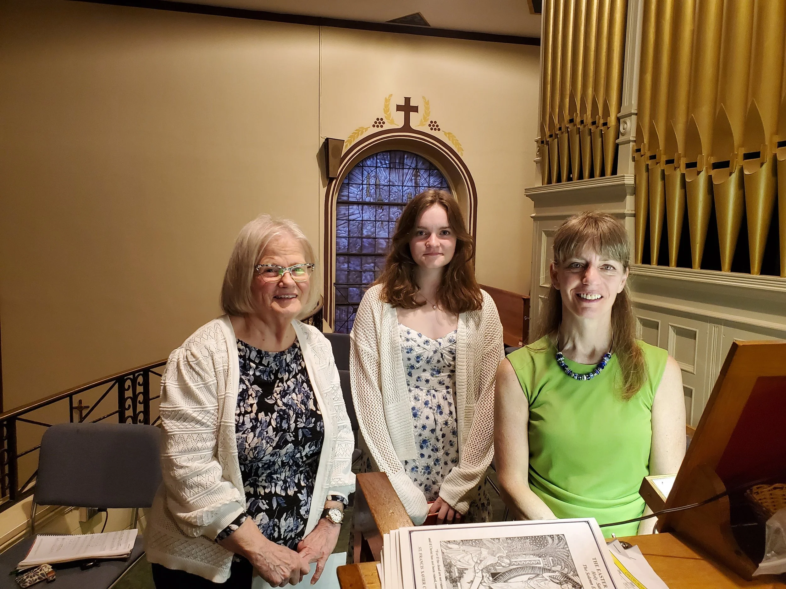 Members of our liturgical music team who provided beautiful music for this year's Easter Vigil.