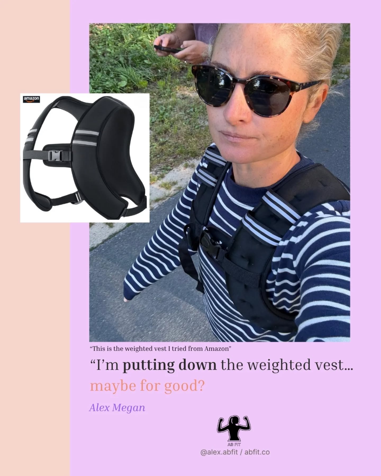 ✨ I&rsquo;m putting down the weighted vest&hellip; for now, maybe for good.

I&rsquo;ve had countless conversations with clients about the pros + cons of weighted vests, and here are my honest thoughts &amp; experiences ⬇

🚫 The problem with the Ama