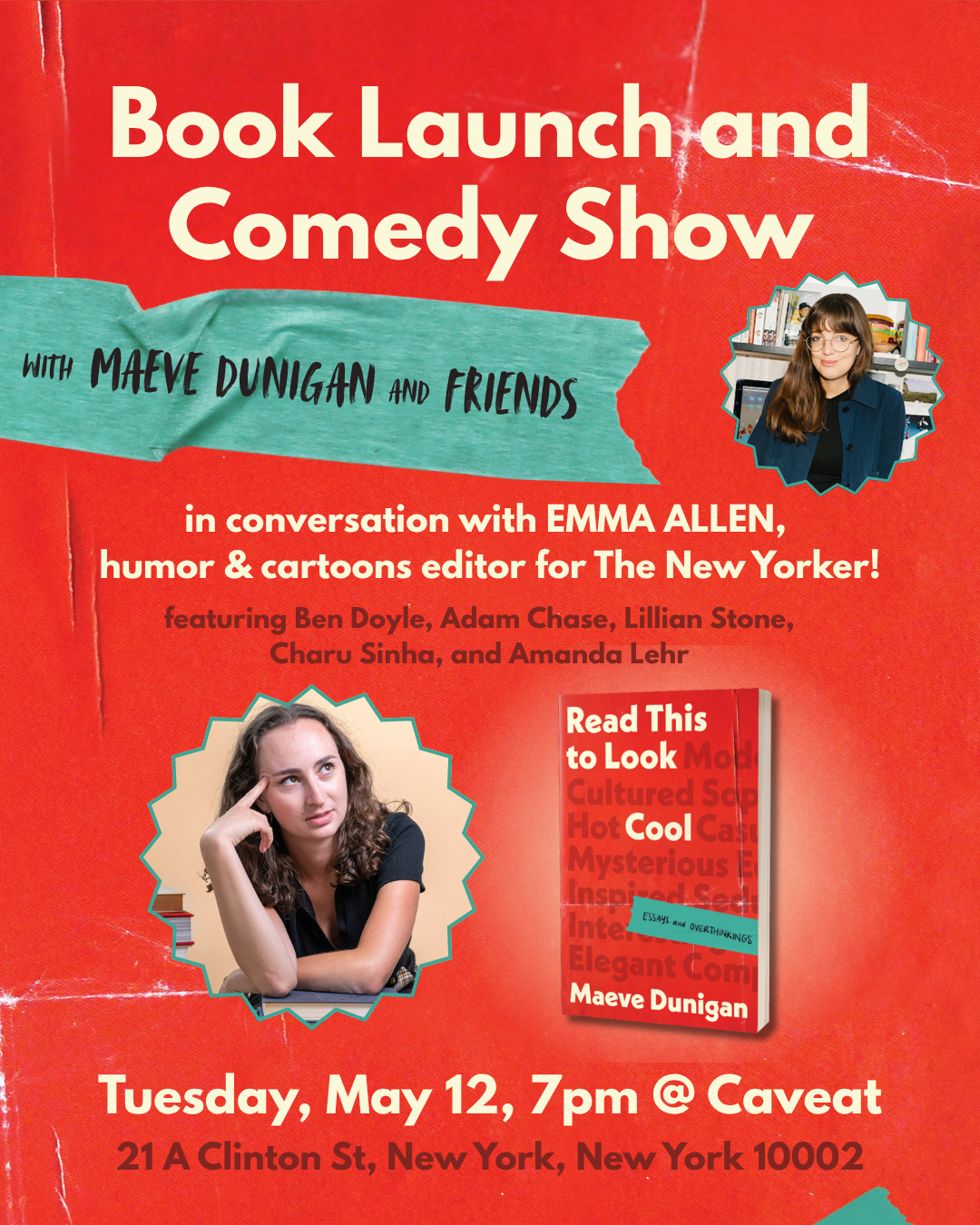 Book launch and Comedy show