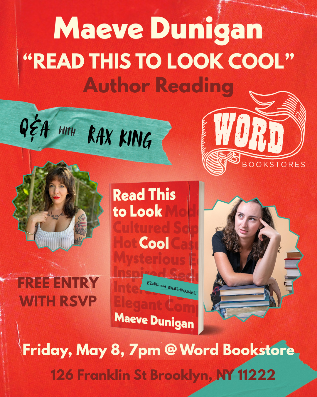 Author reading and q&amp;A            With Rax King