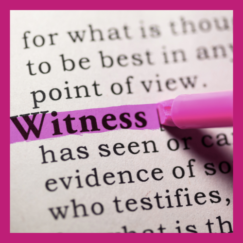 Can I Get A Witness?