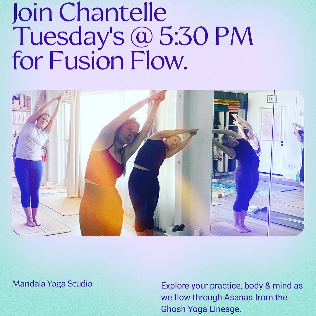 Fusion Flow happening tonight @ 5:30 pm!! 

🔥 New Student Intro&hellip; $49 for 1 week of unlimited yoga, purchase online or in studio (1st time students only)!!