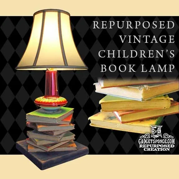 Repurposed Children's Book Toy Lamp