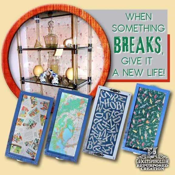 Repurposed Chrome Shelf Squares - Into Trays!