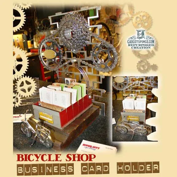 Bicycle Themed Business Card Holder