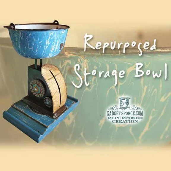 Repurposed Scale Storage Bowl