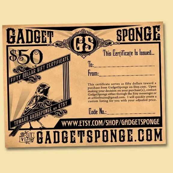 GadgetSponge Gift Certificates Available