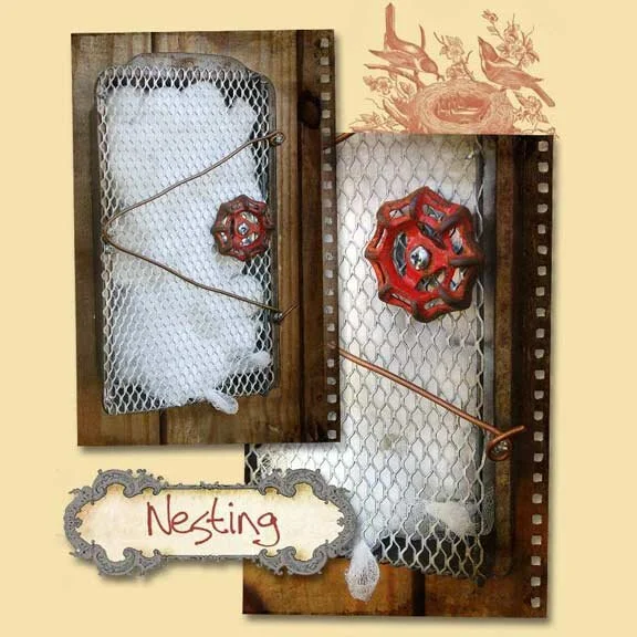 Upcycled Nesting Material Box