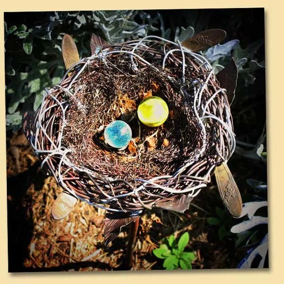 Recycled Wire Bird Nest