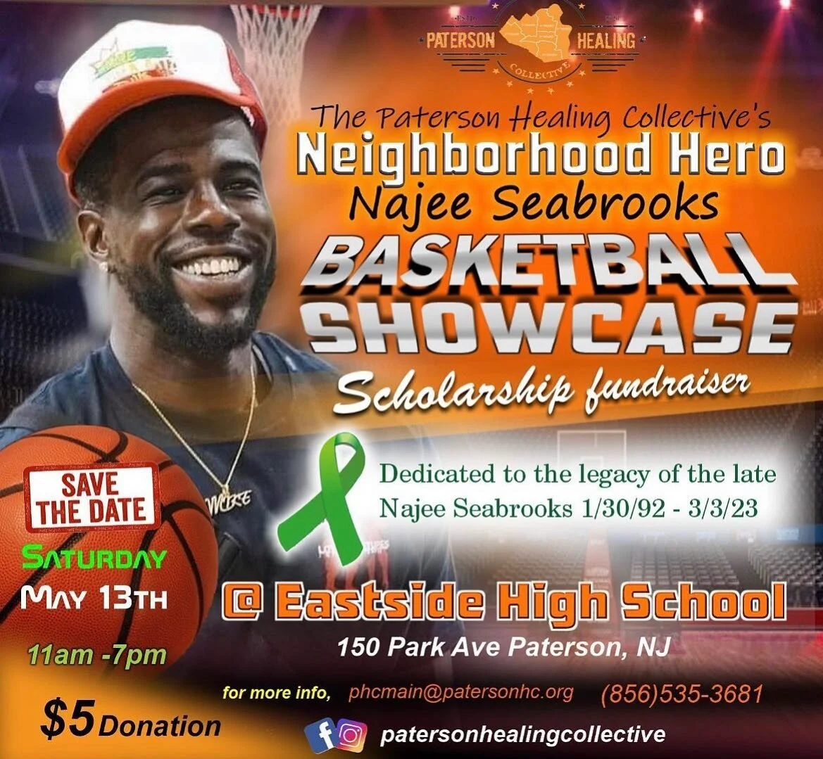 TOMORROW‼️Our partners at @patersonhealingcollective are holding a basketball showcase to raise money for the Najee Seabrooks Scholarship. SOLID will be there selling vans from 1 - 5pm. Vans will cost $5 and $10 (depending on sizes) and all money rai