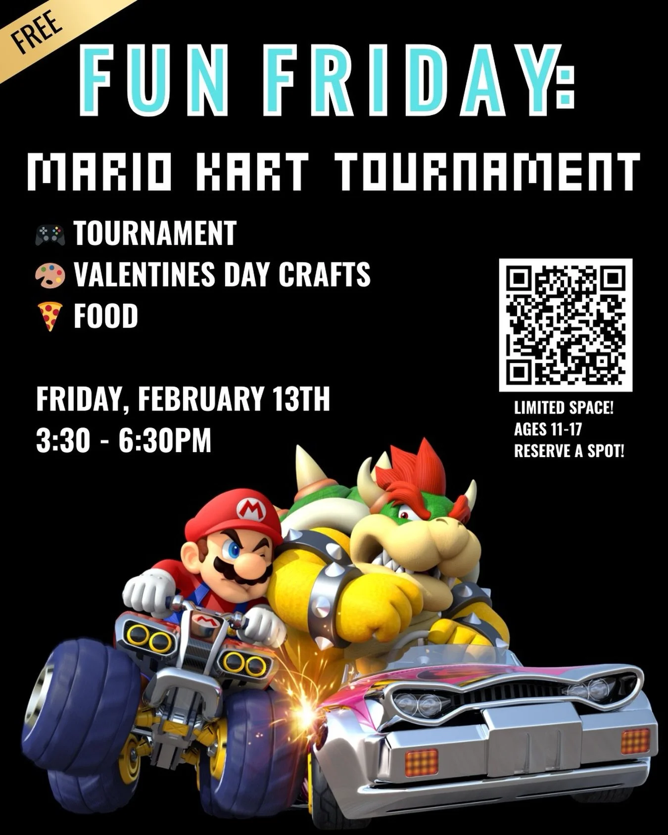 Introducing&hellip; FUN FRIDAYS 🎉‼️ Each month, we&rsquo;ll host a Fun Friday at SOLID where we&rsquo;ll engage in workshops, movies, skate sessions, art projects, video games and more! 

Join us on Friday, February 13th for our first Fun Friday whe