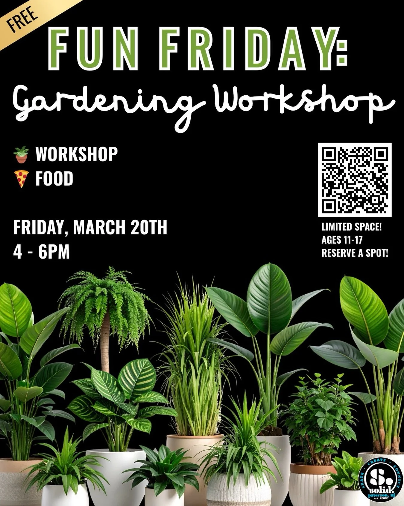 Our March Fun Friday has dropped! Join us on Friday, 3/20 for a gardening workshop. Learn how to grow, share a meal with us, and get into the spring spirit 🪴 

The link to sign up is in our bio (under &ldquo;learn about our programs&rdquo;) or DM us