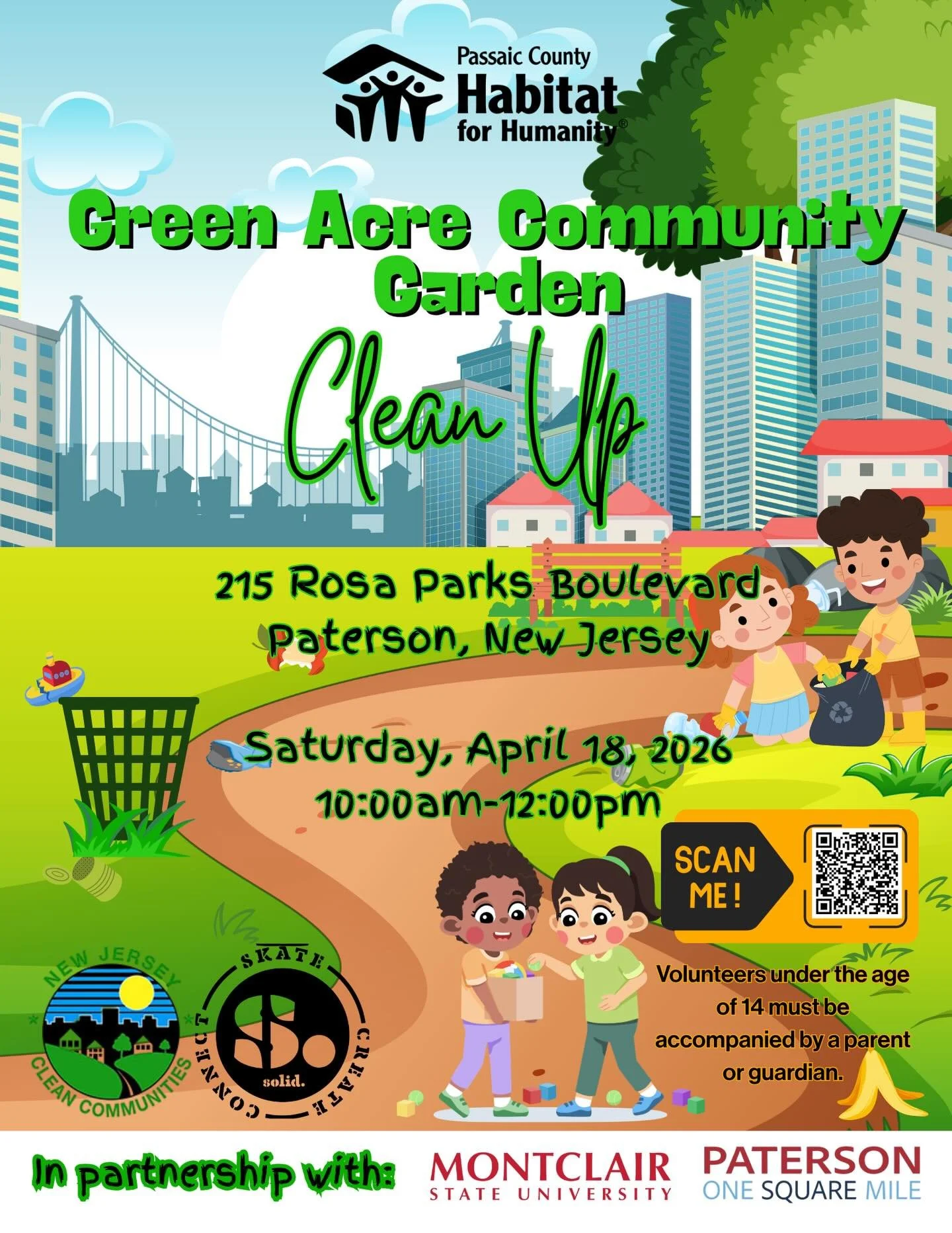 We need your help! We&rsquo;ll be getting @paterson_green_acre ready for the Spring next Saturday the 18th. Organized by @passaiccountyhfh in partnership with @montclairstateu and @patersonosm.

Sign up here: 
https://forms.gle/NDztKUuXidkBU8TV7