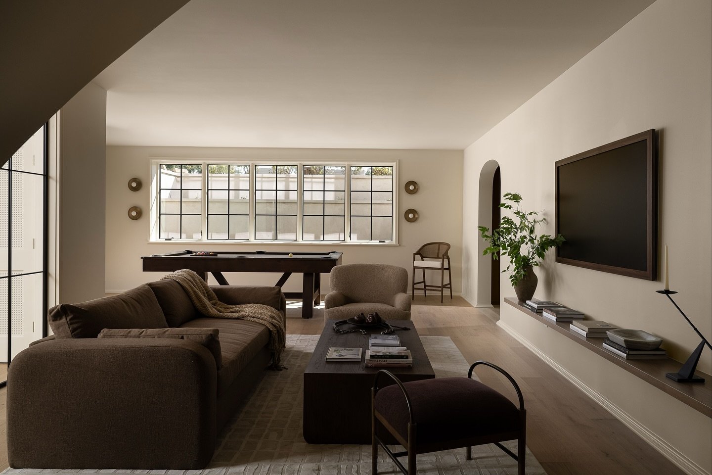 Basements don&rsquo;t have to feel dark or forgotten. With the right design, they can be just as inviting and refined as the spaces above. 

Photo by @sarahshieldsphoto 

Love the decor? You can shop pieces from this home through the link in our bio!