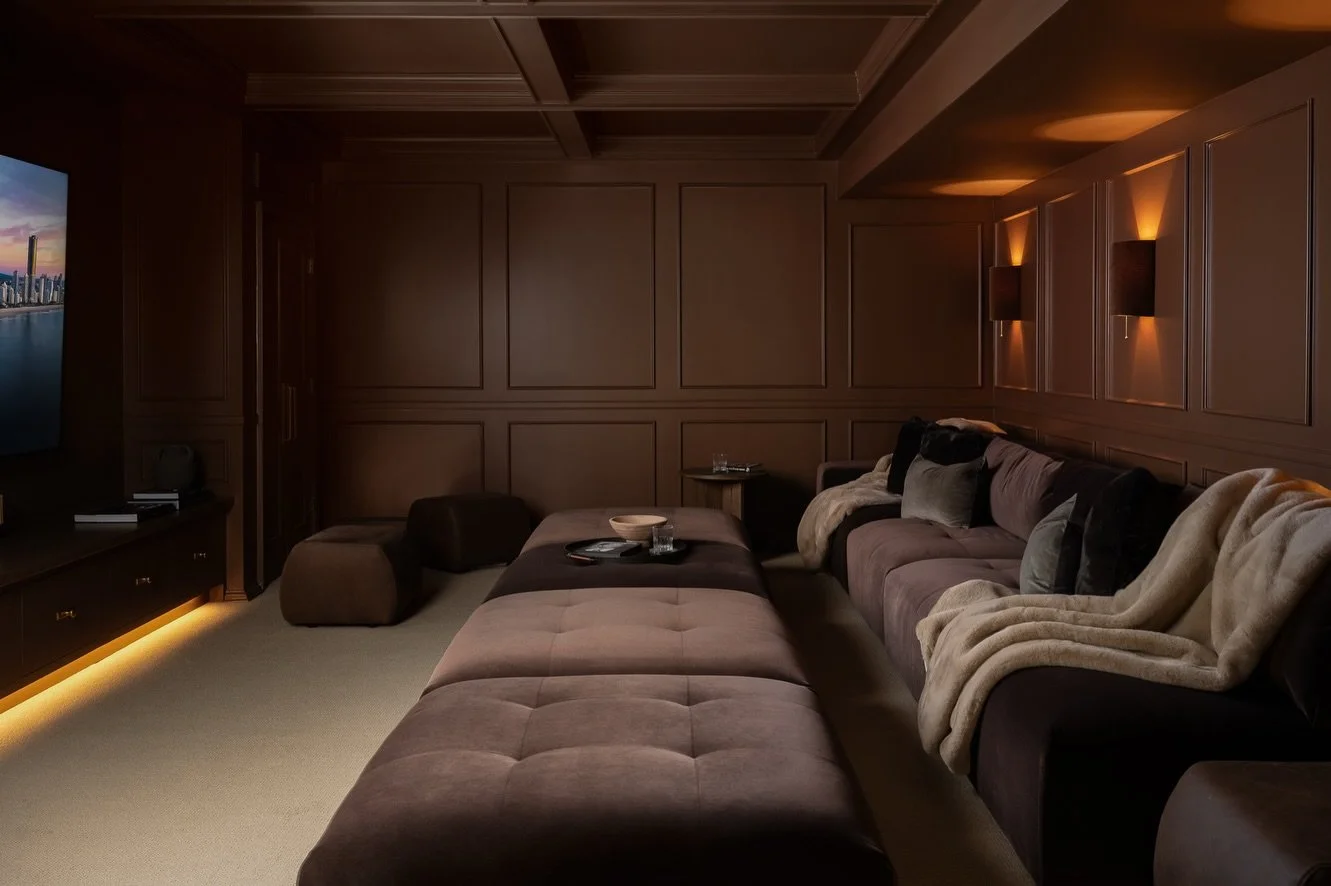 On chilly Indiana days like this, we find ourselves dreaming of cozy nights downstairs at The Grange.

Proof that basements aren&rsquo;t just extra space! They can be the a luxurious, inviting, elevated room in your home.

Photos by @sarahshieldsphot