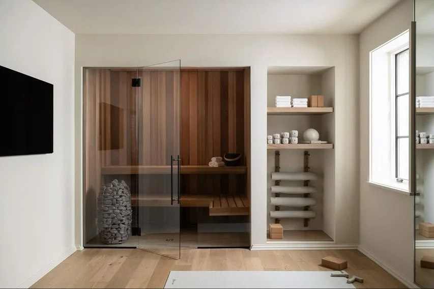 We love creating homes that flow with the way you live. Health and wellness are a big part of that, so we designed a space with a sauna and cold plunge, because taking care of yourself should feel effortless at home.

This home is currently for sale.