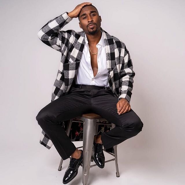 Actor @dshippjr wearing shirt and trousers by @ted_baker_menswear