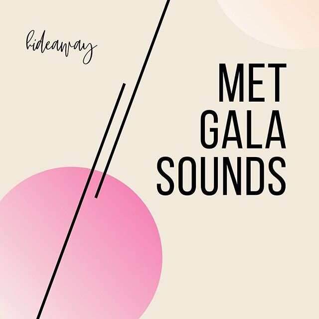 Introducing Hideaway&rsquo;s @spotify channel with our first playlist honoring the Met Gala. This curated playlist celebrates the themes, designers, co-chairs, honorary chairs and performers of Met Gala&rsquo;s past. Link in bio.