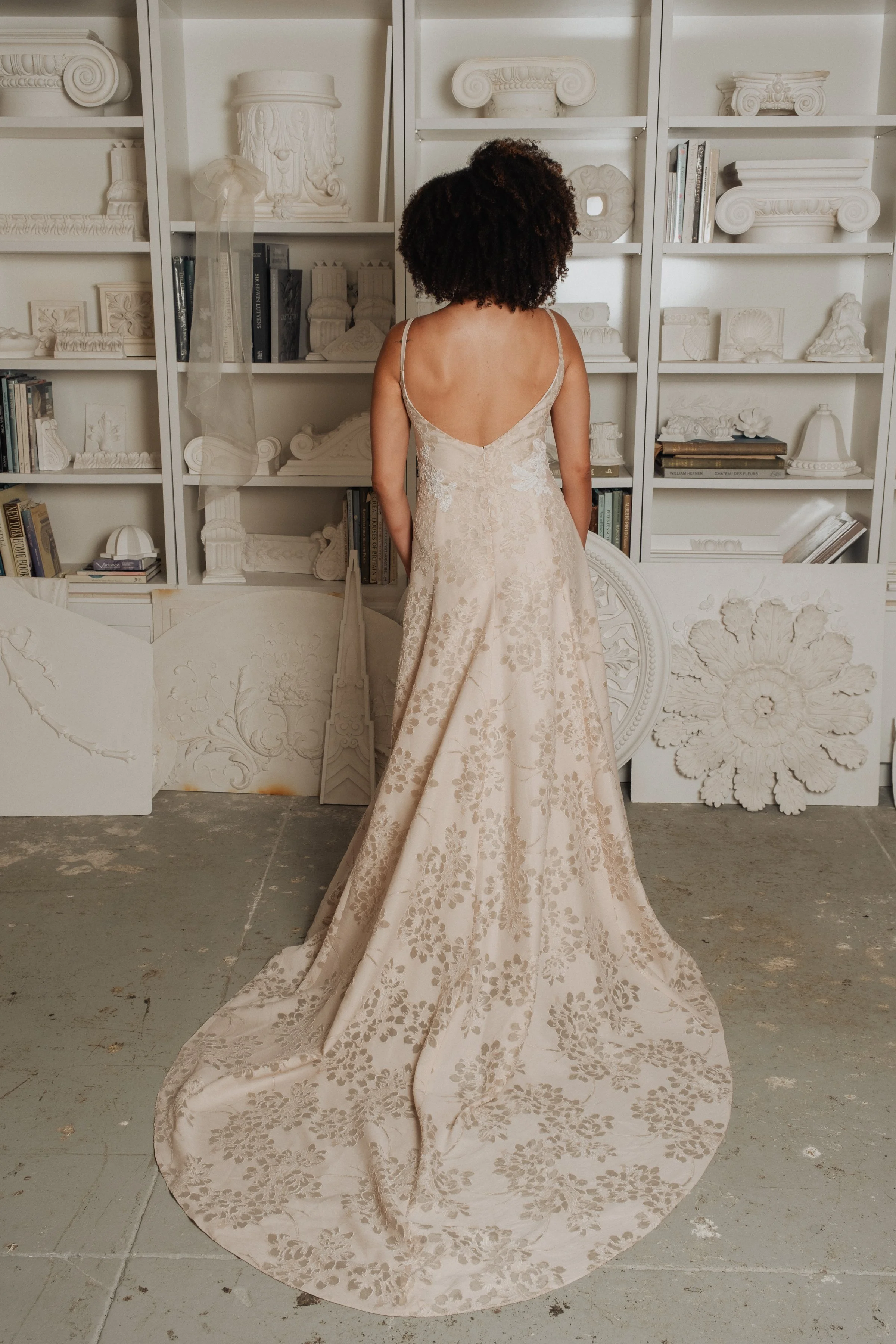 knee length dresses for ladies Long Simple Fitted Wedding Dress