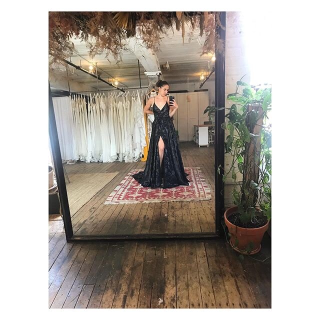 Back to black 🖤 New Collection Sneak Peek, inspired by women in music. Expect cool girl sparkle, metallics, our signature dramatic skirts with pockets, interesting textures, recycled fabrics, Stevie Nicks sleeves, and styles specifically made for si