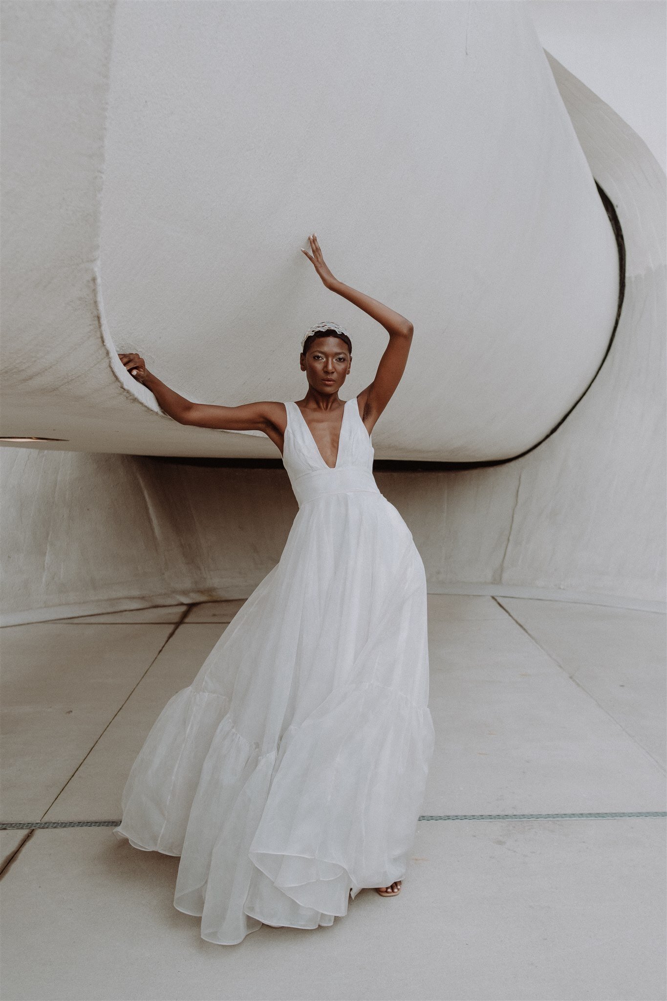 Floral Silk Organza Bridal Gown - Ariana Gown | Loulette Bride  Loulette  Bride
