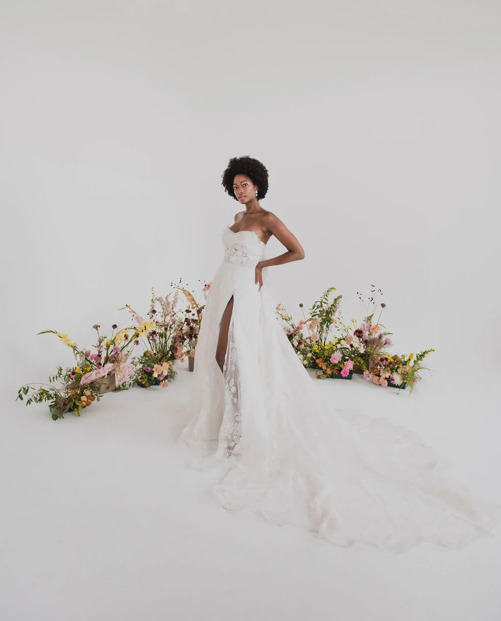 green emerald velvet dress Lotus Organza Feather Flowers Ruffled A-Line Wedding Dress Light Ivory