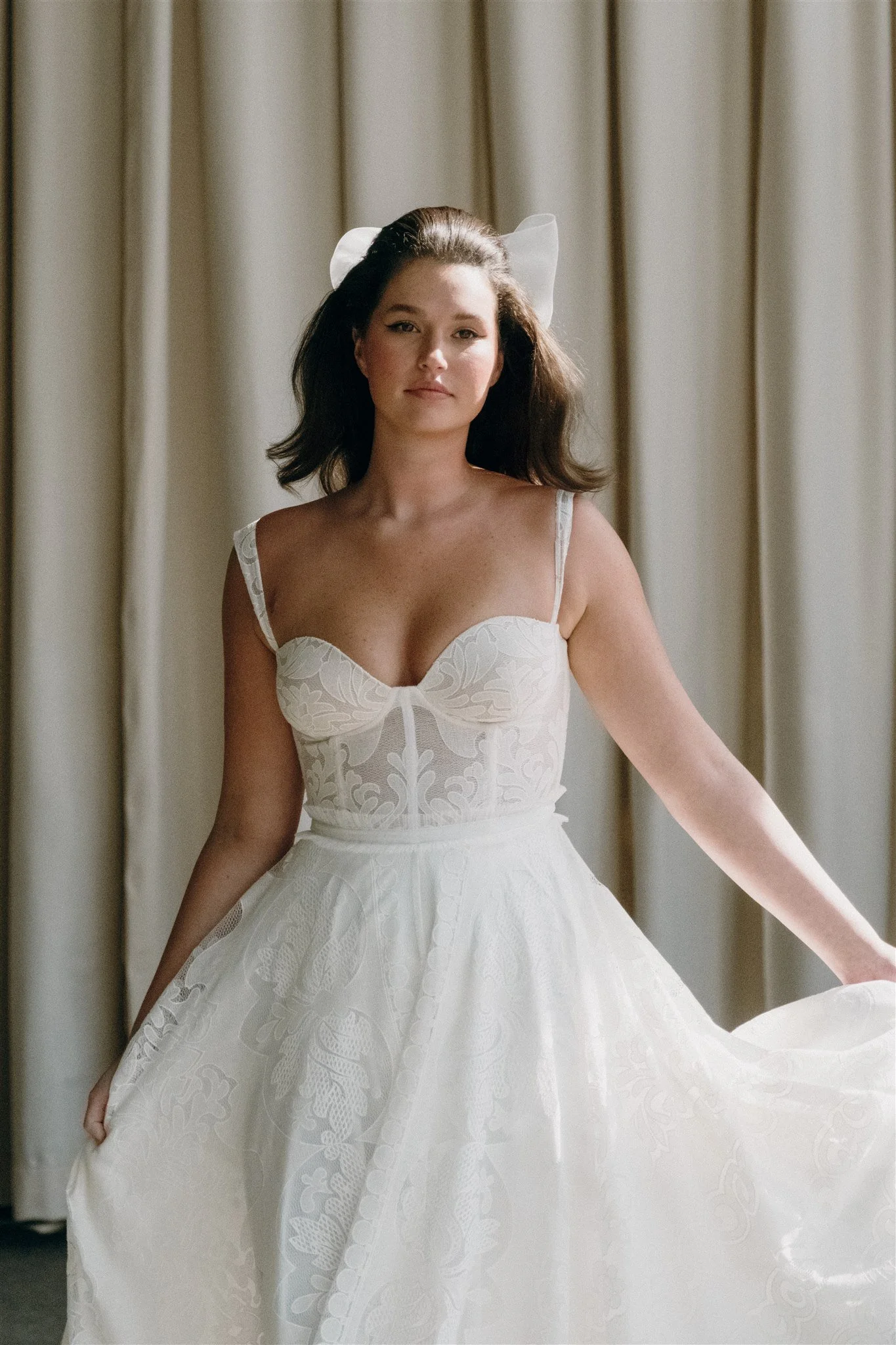 satin and lace mermaid wedding dress Mermaid Satin Lace Spaghetti Straps Wedding Dresses PW346 main image 0