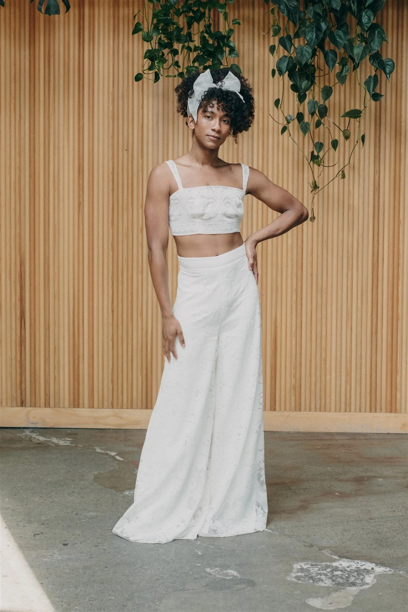 Lace Wide Leg Wedding Pant - Luca Pant  Loulette Bride