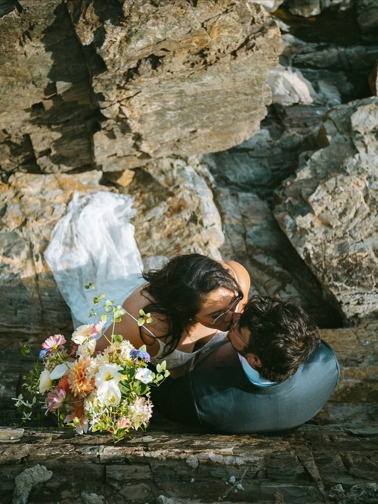 Wondering through love in our Campbell gown 🤍 #realloulettebride 
.
.
.
.
#weddingdress #wedding #bride #weddingplanning #yestothedress #bridal #coolbride #brooklynbride #inclusivebridal #plusbridal 